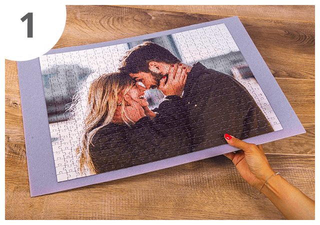 Instructies voor puzzelkader 48 tot 2000 stukjes Stap 1