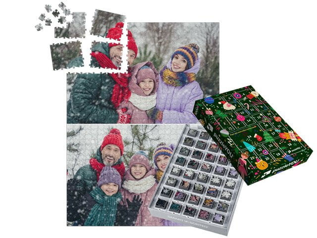 boîtes pour un puzzle calendrier de l’Avent