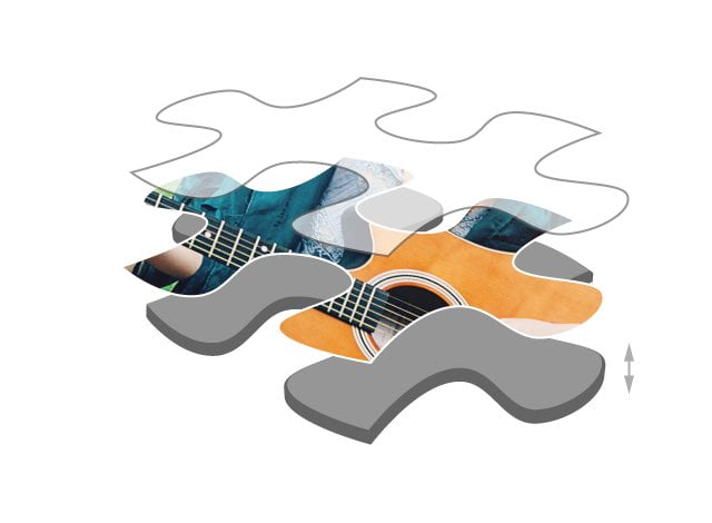 Dikte van de puzzelstukjes 100 stukjes