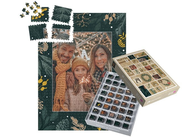 boîtes pour un puzzle calendrier de l’Avent