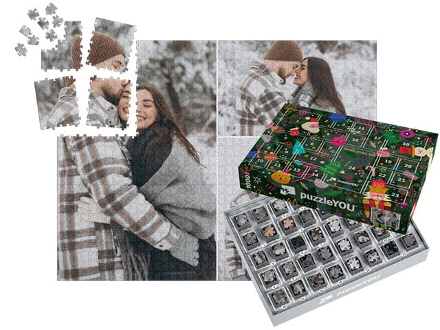 boîtes pour un puzzle calendrier de l’Avent
