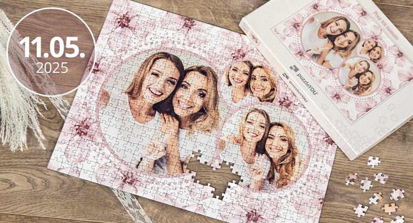 Puzzle personnalisé pour la fête des mères