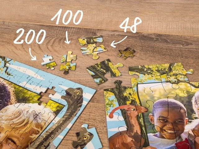 verschillende maten stukjes