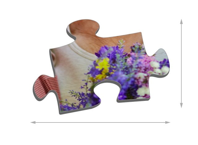Fotopuzzel met 500 stukjes Maat van de puzzelstukjes