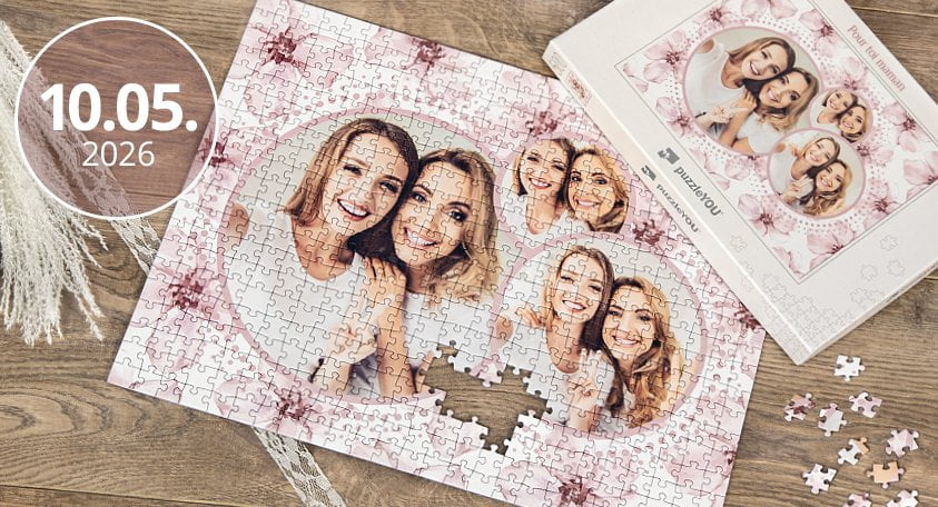 Puzzle personnalisé pour la fête des mères