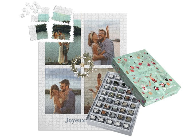 boîtes pour un puzzle calendrier de l’Avent