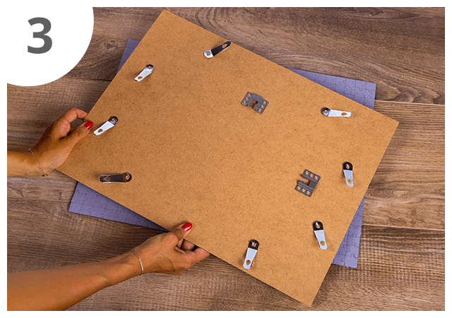 Instructies voor puzzelkader 48 tot 2000 stukjes Stap 3