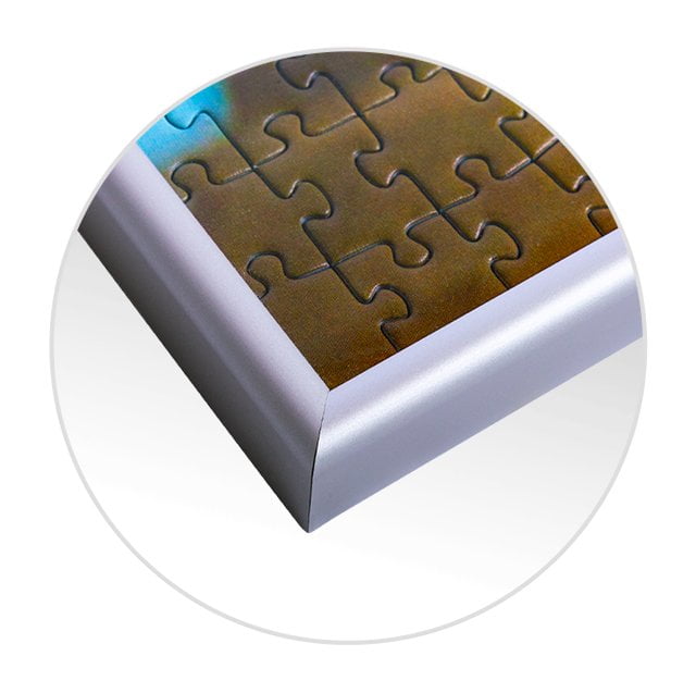 Puzzelkader voor de gedetailleerde weergave van de fotopuzzel