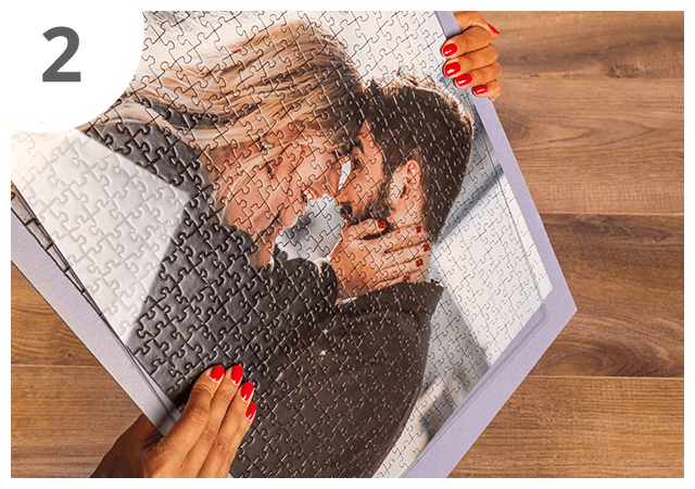 Instructies voor puzzelkader 48 tot 2000 stukjes Stap 2