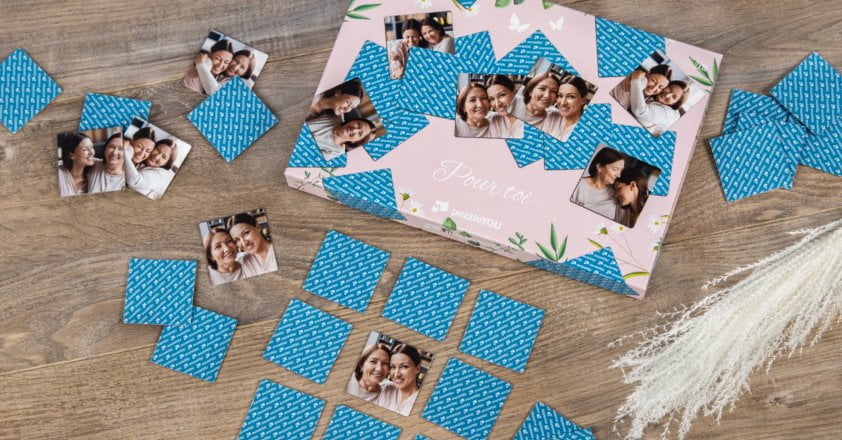 Jeu de mémoire photo pour la fête des mères